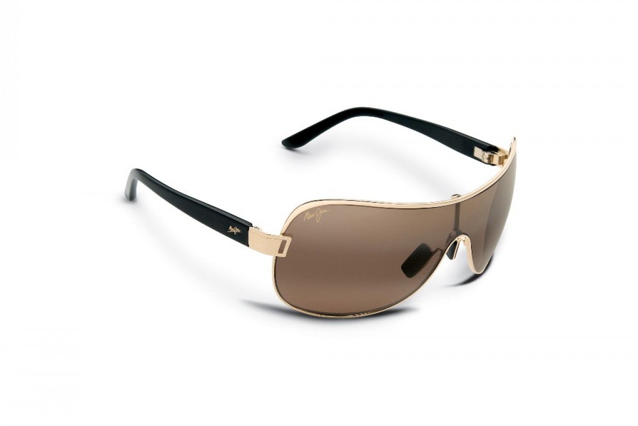 Image showing the Maui Jim MJ-H513 Maka 16 Sunglasses. These are gold