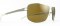 Image showing the Mykita Bruce 07 Sunglasses. This is a Stiped shiny silver Inline Aviator shaped frame in Stainless Steel shown here at an angle.