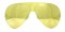 Image showing the Mykita Bernhard Willhelm Limited Edition FRANZ 24k Gold Sunglasses. This is a Gold Full Rimmed Aviator shaped frame in Stainless Steel shown here from the front.